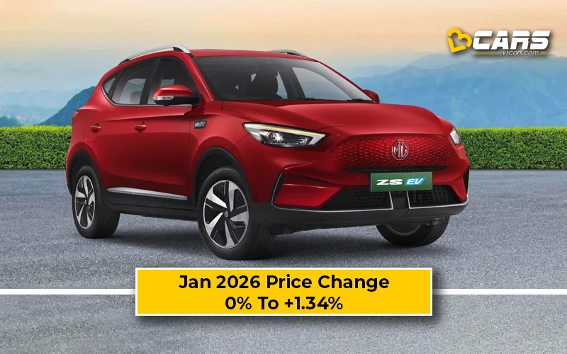 Scoop: January 2026: MG ZS EV Price Change — Hiked By Up To 25k