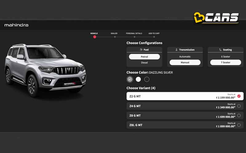 Mahindra scorpio n test drives open
