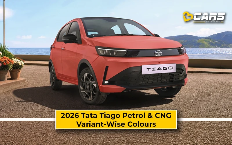 2026 Tata Tiago Variant-Wise Colour Options - Petrol, CNG