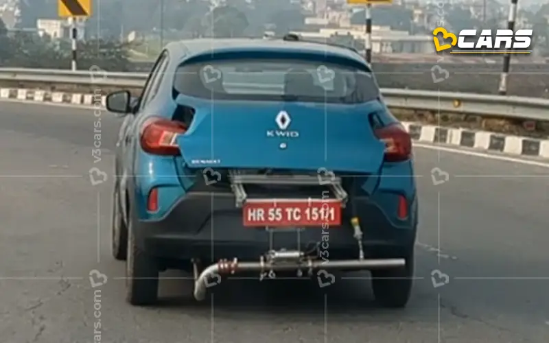 Renault kwid spotted on test
