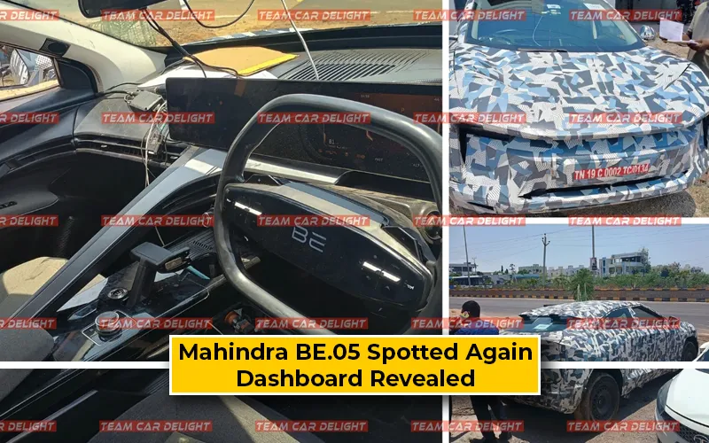 Mahindra BE.05 Electric SUV Spotted — Dashboard Revealed