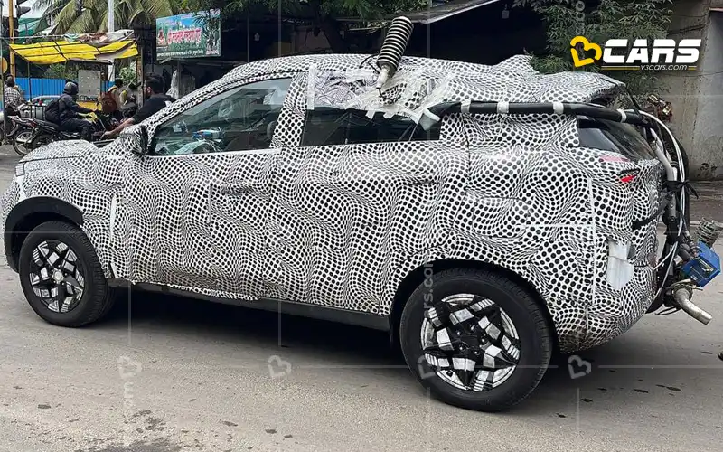 New gen tata nexon spotted with emission testing equipment