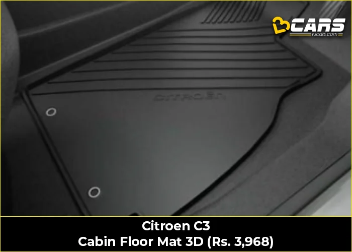 Citroen C3 Cabin Floor Mat 3D (Rs. 3,968)