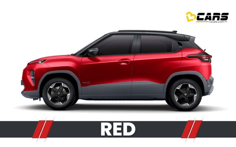 tata punch ev red colour