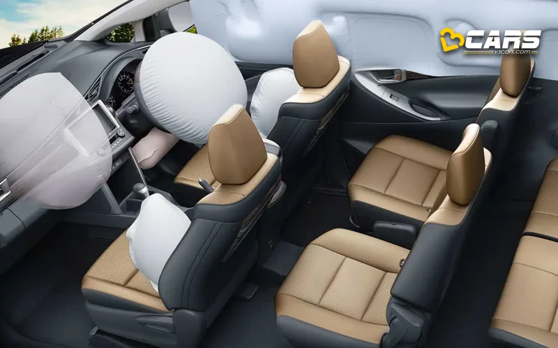 2026 Toyota Innova Crysta 7 Airbags Including Driver Knee Airbag