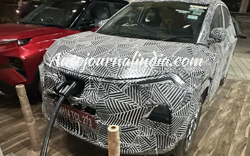 2024 tata curvv ev spied charging ahead of july 2024 launch