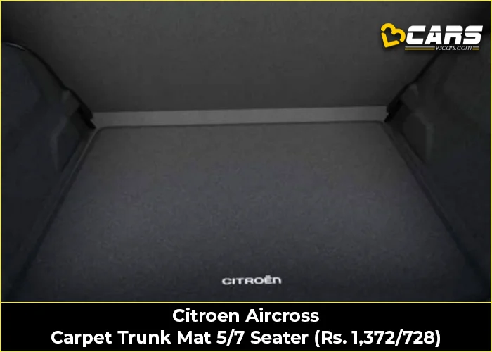 Citroen Aircross Carpet Trunk Mat 5/7 Seater