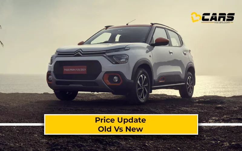 Citroen C3 Price Increased By Up To Rs. 7,000- Latest May 2024 Price List Inside