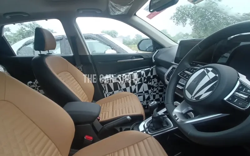 2024 kia sonet facelift interior spotted