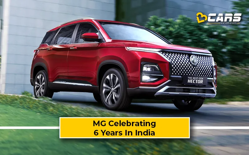 MG Motor Celebrate 6 Years In India With Special Price