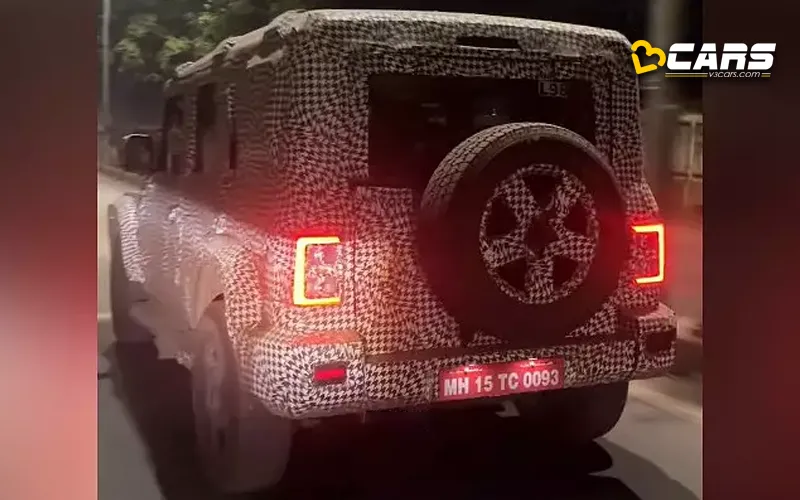 Mahindra thar 5 door spotted one year of spy shots what have we learned