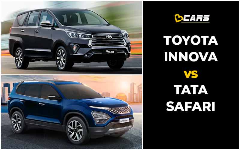 Toyota Innova Crysta Vs Tata Safari