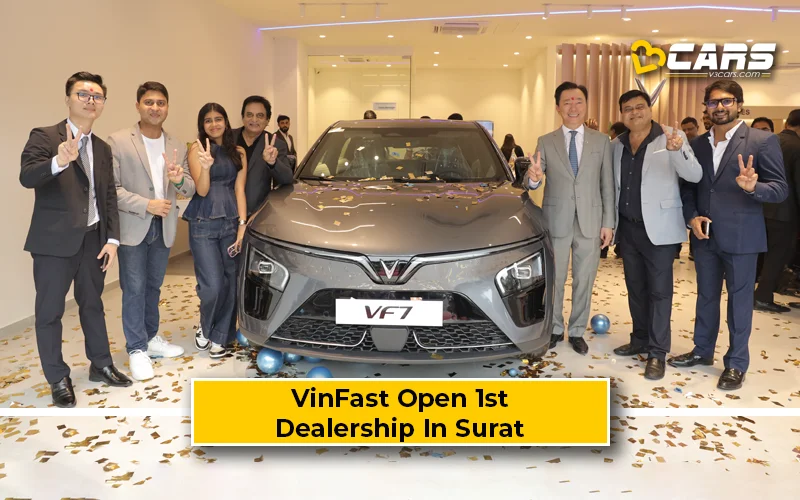 VinFast Open First Showroom In India In Surat; Unveils VF6 & VF7 Electric SUVs