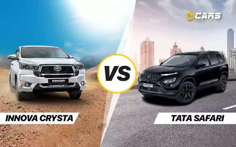 Toyota Innova Crysta Vs Tata Safari