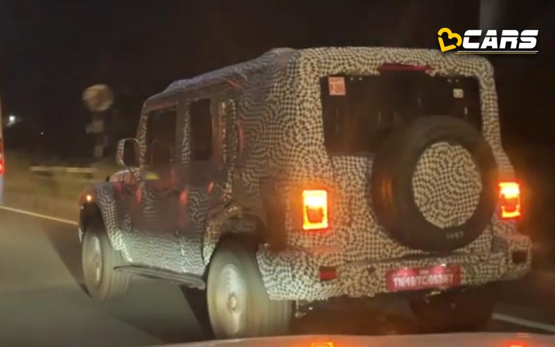 2023 mahindra thar 5 door spied