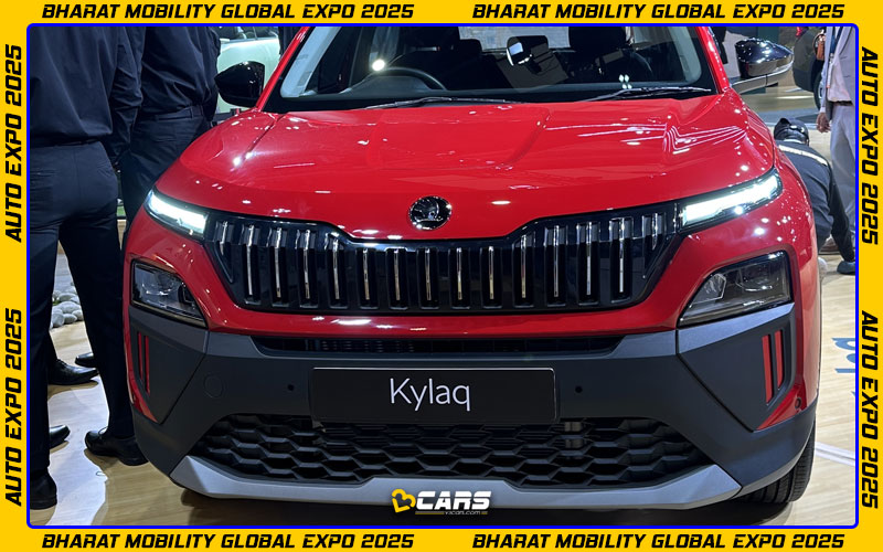 Skoda kylaq showcased auto expo 2025