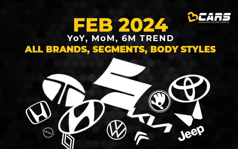 February 2024 Most Detailed All Cars Sales Analysis, YoY, MoM Change