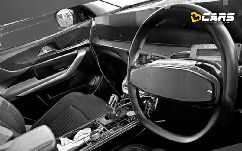 Mahindra xuv e9 electric suv interior spied ahead of launch