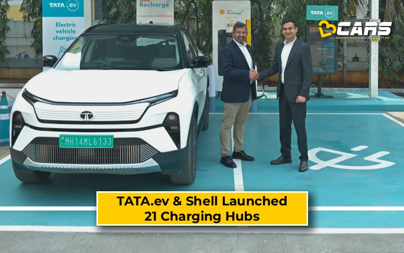 TATA.ev and Shell launched 21 charging hubs