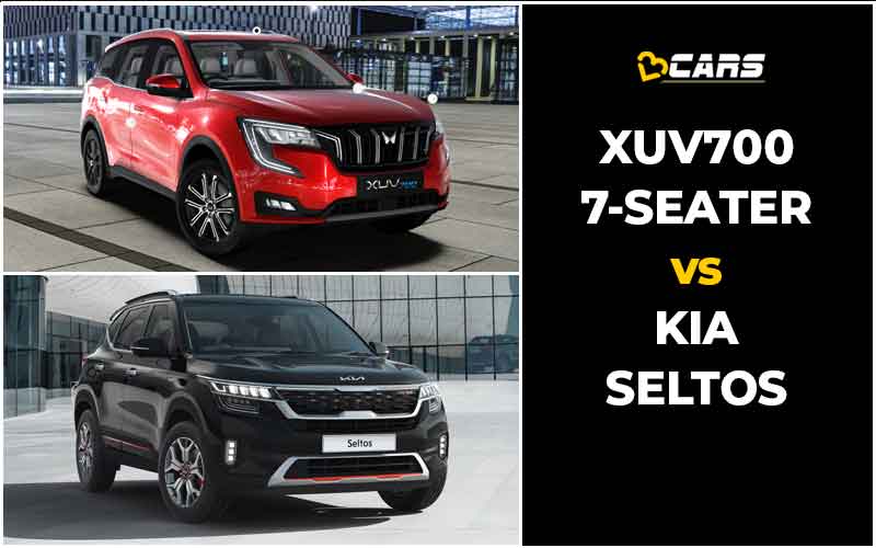 Mahindra XUV700 5S Vs Kia Seltos Price, Engine Specs, Dimensions Comparison