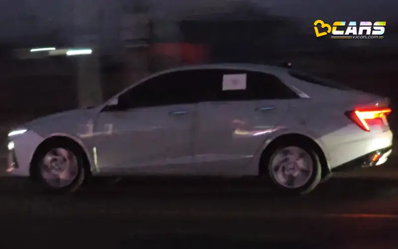 2023 hyundai verna spotted at night