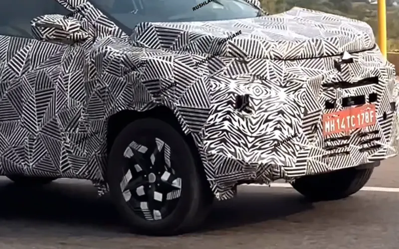Tata curvv spotted in near production form