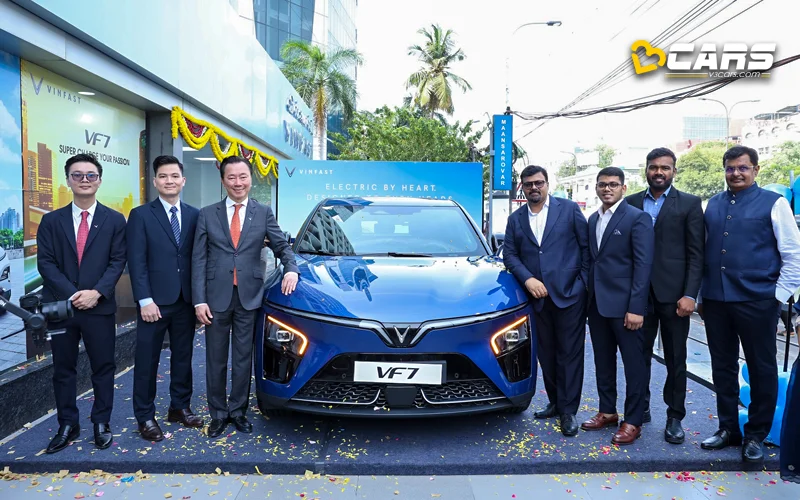 vinfast inaugurate their biggest showroom in india