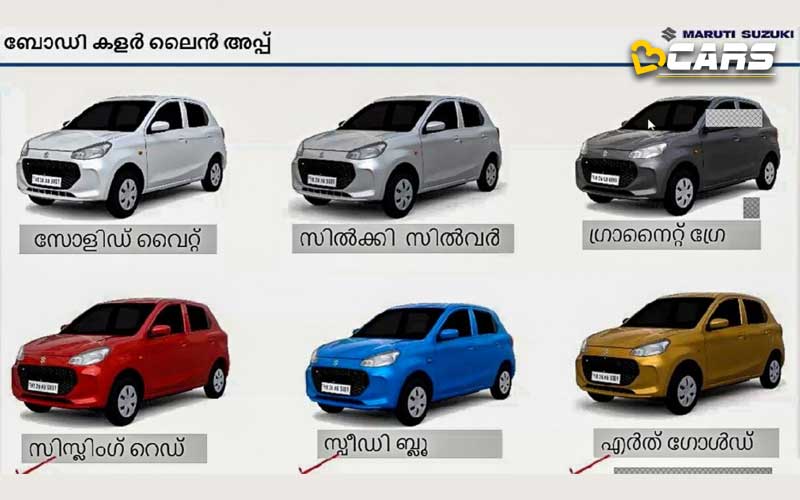 Maruti Suzuki Alto K10 Colours