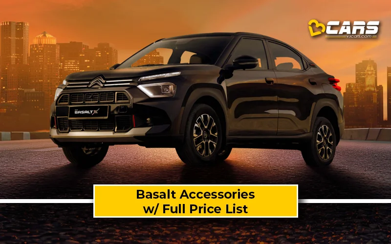 2026 Citroen Basalt Accessories Price List
