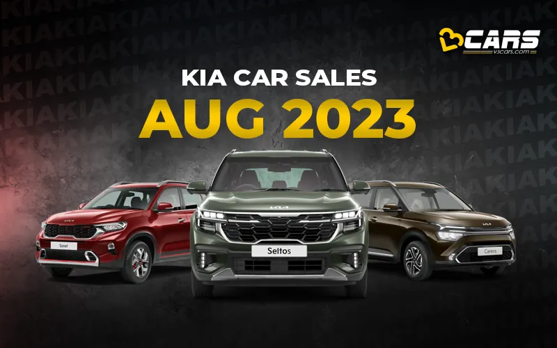Kia Car Sales August 2023 - YoY, MoM Change
