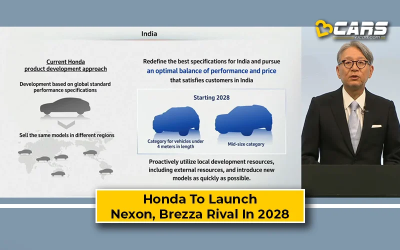 Honda Confirms New B2-Segment SUV For India To Rival Nexon, Brezza, Venue