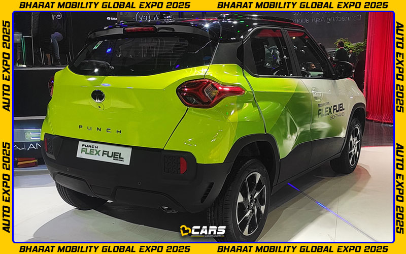 Tata punch flex fuel ethanol showcased expo 2025