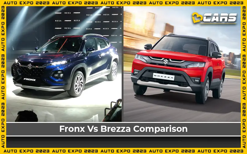 Maruti Suzuki Fronx Vs Maruti Suzuki Brezza Engine Specs & Dimensions Comparison