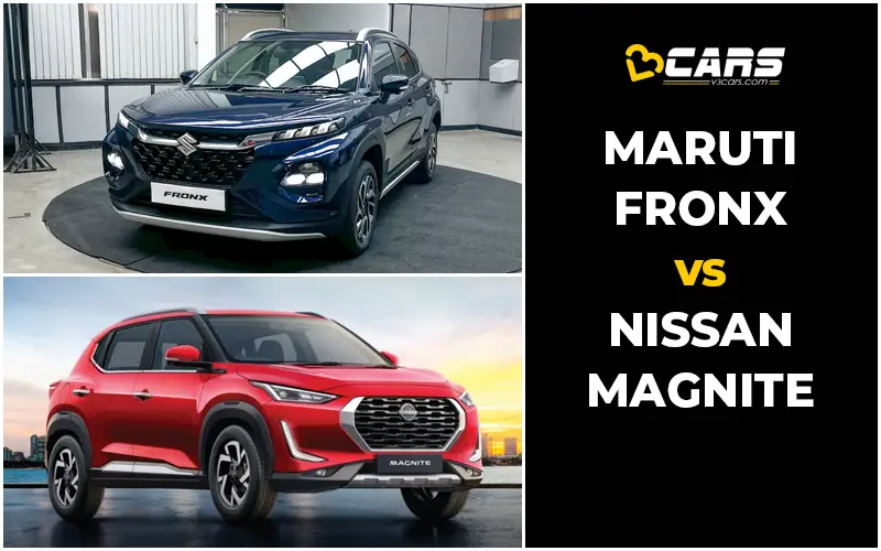 Maruti Suzuki Fronx Vs Nissan Magnite Price, Engine Specs & Dimensions Comparison