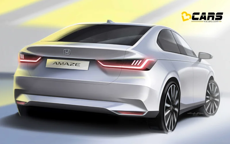 New honda amaze exterior interior design sketches released