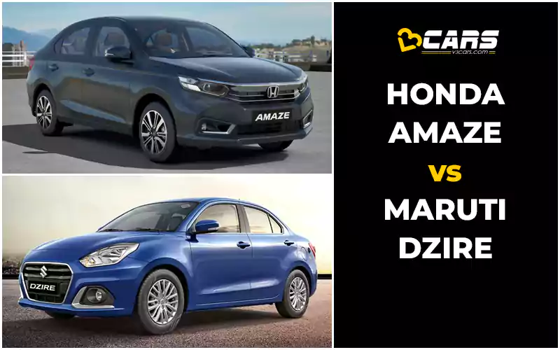 Honda Amaze vs Maruti Dzire