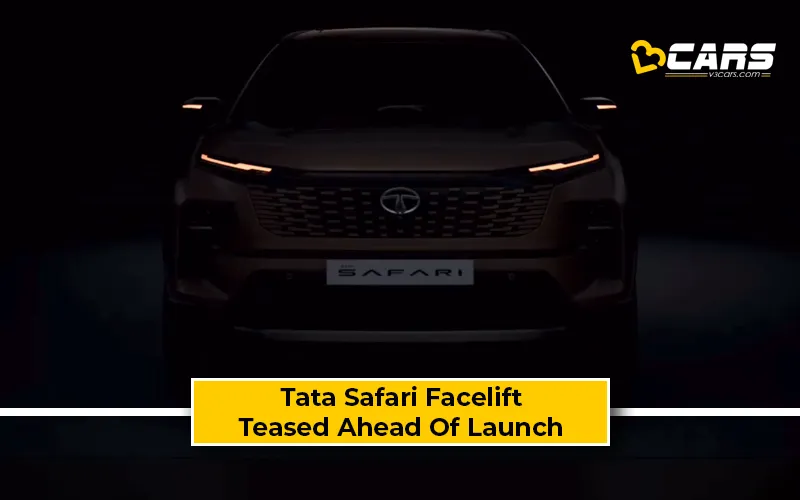 2023 Tata Safari Facelift Teased – Bookings To Open On October 6