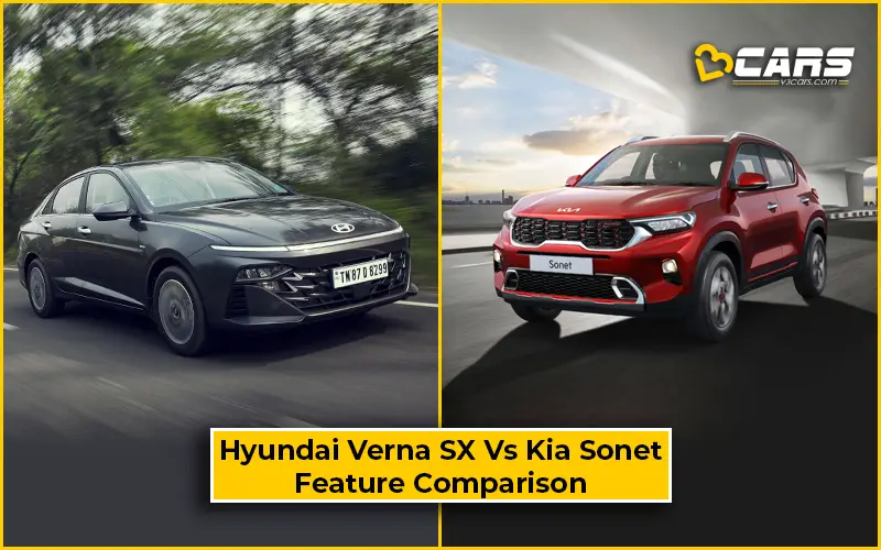 Hyundai Verna SX Vs Kia Sonet