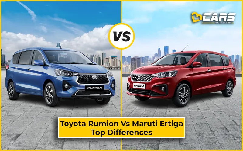 Toyota Rumion Vs Maruti Suzuki Ertiga