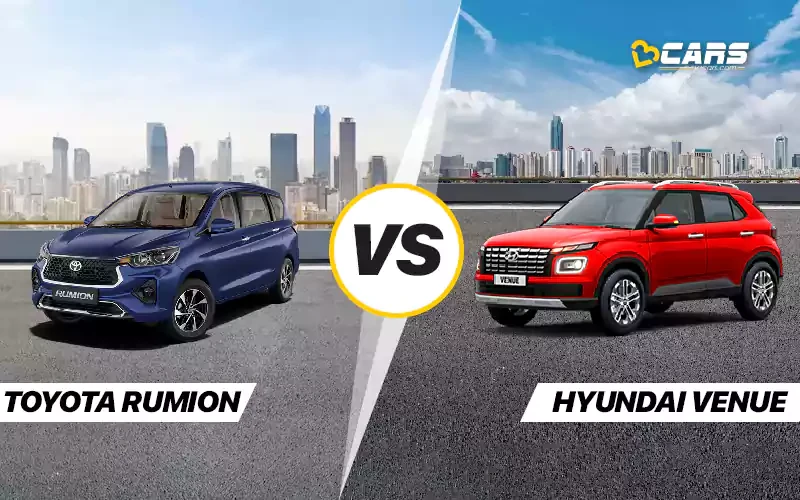 Toyota Rumion Vs Hyundai Venue Price, Engine Specs & Dimensions Comparison