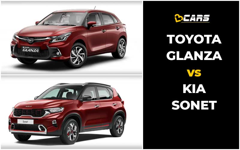 Toyota Glanza Vs Kia Sonet Price, Engine Specs, Dimensions Comparison