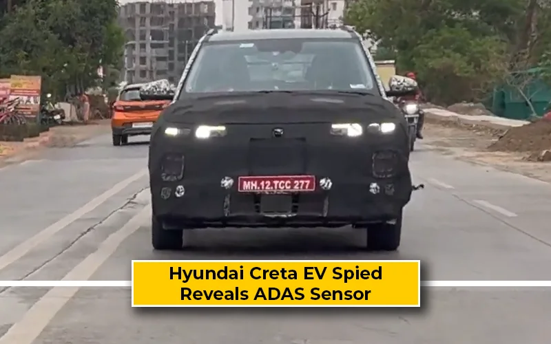 Hyundai Creta EV Spied With ADAS Sensor Ahead Of Late-2024 Debut