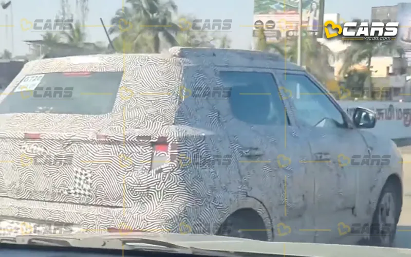 Mahindra xuv300 facelift spied looks production ready