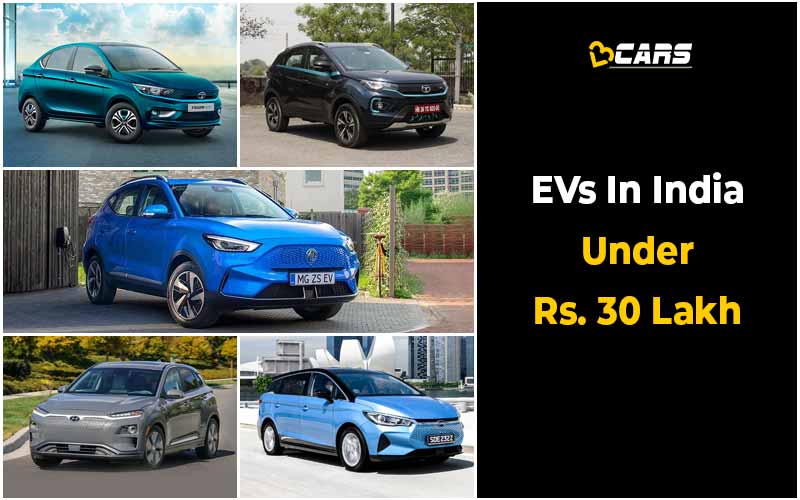 EVs Sold In India Under Rs. 30 Lakh