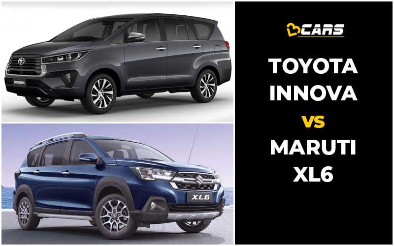 Toyota Innova Crysta v Maruti XL6 Comparison | Prices, Specs, Dimensions