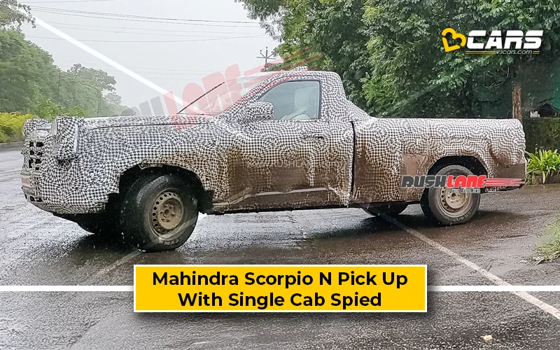 Mahindra Scorpio N Pick Up Spied – Likely To Be Previewed As Vision SXT Concept On August 15