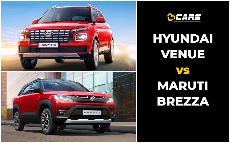 Hyundai Venue Vs Maruti Suzuki Brezza