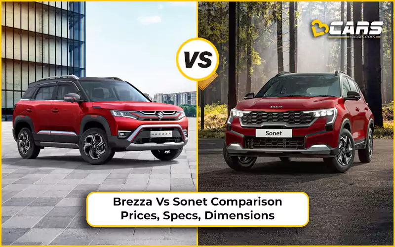 Maruti Arena Brezza Vs Kia Sonet Price, Engine Specs, Dimensions Comparison