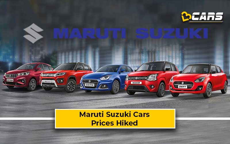 Maruti Suzuki price hike in April 2022; full list