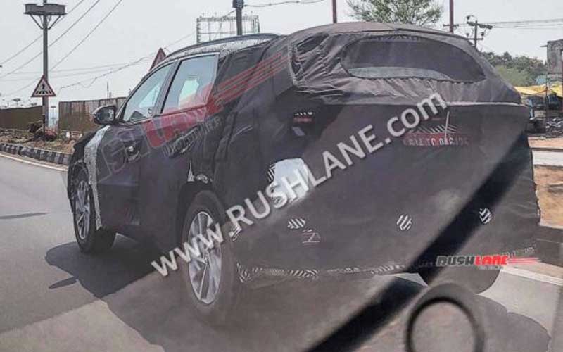 2022 hyundai tucson with adas radar spied
